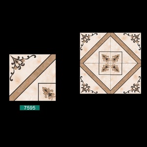 Grands carreaux de sol ronds décoratifs en céramique polie 40x40cm - Product Image 3
