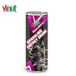 11.5 Floz Sparkling Black Cherry Khỏe Mạnh Nhãn Hiệu Riêng Năng Lượng Uống