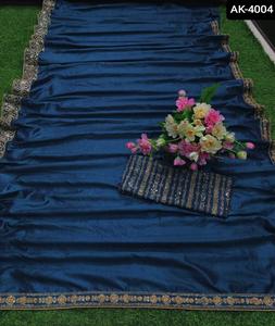 ชุดคอลเลกชั่นผ้าไหมส่าหรีสไตล์อินเดียปักลายเต็มรูปแบบชุดปาร์ตี้งานแต่งกระโปรงวัสดุเสื้อออกงานกลางคืน - Product Image 4