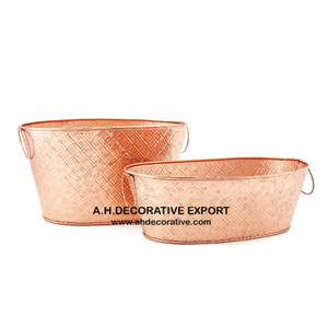 Nouveau seau à glace en aluminium personnalisé en gros avec poignées moulées, forme carrée, pour fête, pour refroidisseur de champagne, en vente - Product Image 1