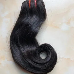 Best wholesale price Vietnamese human hair top quality in hair extensions H1 curl tip doule drawn weft hair