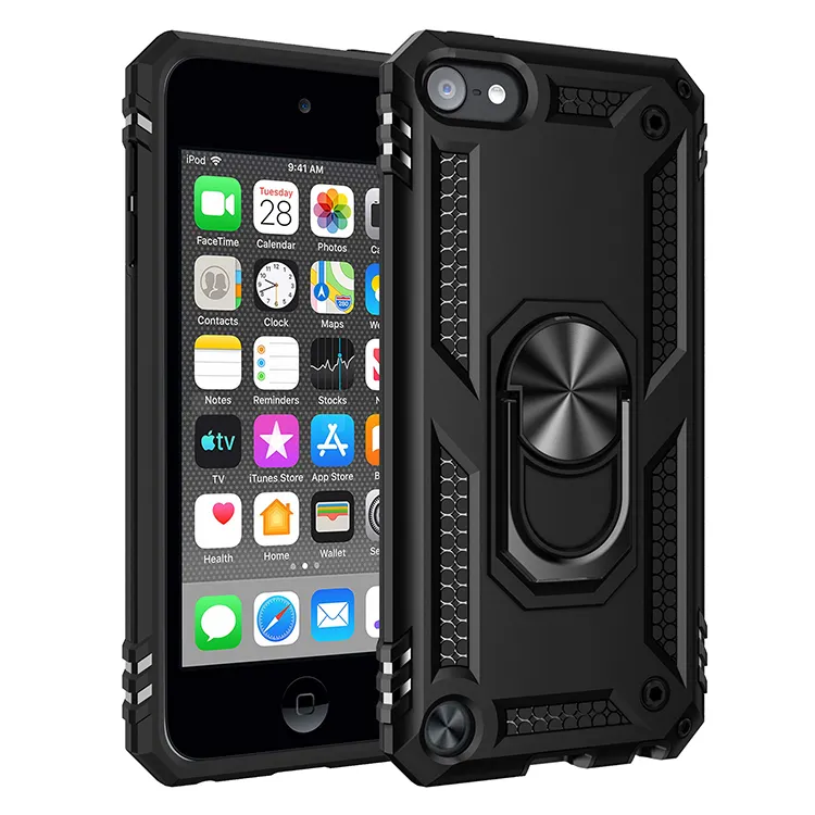 2019 New Arrivals Shockproof Bracket Ring Holder Car Magnet Armor Case For iPod Touch 5