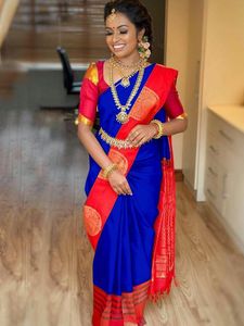 Banarasi Soie Jacquard Saree avec Chemisier Femmes Porter Dames Fête Festival Usage Quotidien Doux Coton Soie Sari En Gros Bas Prix Alphanumero - Product Image 5