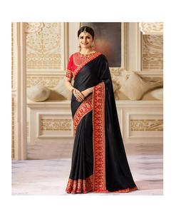 Indian Party Wear Designer Saree Latest Women Wear Saris Ethnic - Product Image 1