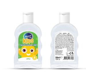 Gel desinfectante de manos para niños de etiqueta privada, 50ml, hecho de pavo, sin alcohol, sabor a fresa, accesorio para el cuidado de la salud, Material plástico - Product Image 3