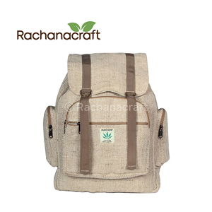 100% Pure Handmade Hemp 100% <b>VEGAN</b> Rucksack <b>Backpack</b> for Travel, Hiking FAIR TRADE Handmade in Nepal Wholesale Supplies - Product Image 1