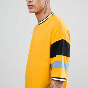 En gros 95% Coton 5% Spandex Ras Du Cou Muscle Fit Sport T-shirt À Séchage Rapide T-shirt - Product Image 2