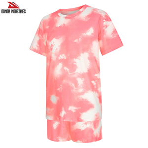 Camisetas de ocio para hombre con estampado de tinte alto para hombre, de 2 piezas conjunto de verano, conjuntos de manga corta, ropa de calle, estilo de talla grande XL para adultos - Product Image 5