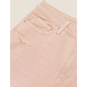 Pantalones cortos de tela vaquera para mujeres y niñas, Shorts de tela de alta calidad con estilo, venta al por mayor, precio bajo - Product Image 4