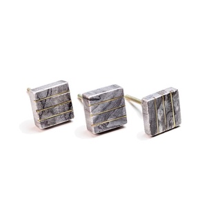 Perillas de puerta de armario hechas a mano, muebles modernos, perilla de mármol de cajón de latón sólido de alta calidad, armarios ecológicos de alta calidad - Product Image 1