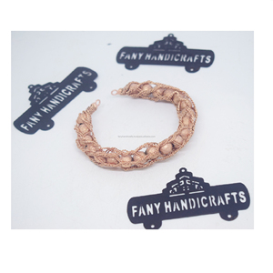 Brazaletes iraníes huecos de cobre cúbico Kada, joyería de cobre antiguo para mujer, de agosto de 2022 - Product Image 4