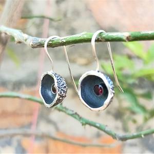 ต่างหูห้อยสไตล์โบฮีเมียนสีเงินสเตอร์ลิงทำด้วยมือปรับแต่งได้925โกเมนอินเดียงานแต่งงานปาร์ตี้สวมใส่ทุกวันของขวัญมาใหม่ - Product Image 3