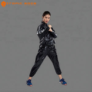 Traje de Sauna profesional de manga larga para mujer, traje de neopreno con cremallera frontal, nuevo estilo - Product Image 2