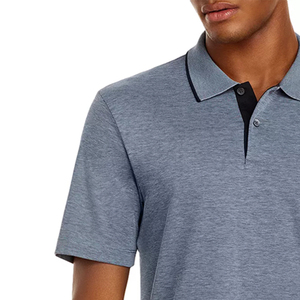Polo personnalisé OEM bleu clair pour hommes/garçons, 100% coton piqué, tissu de haute qualité selon les exigences du client - Product Image 5