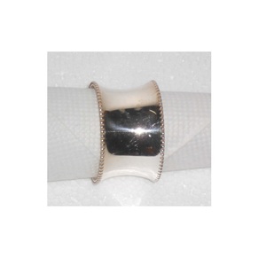Rond de serviette en métal en laiton plaqué argent en gros 2025 - Product Image 3