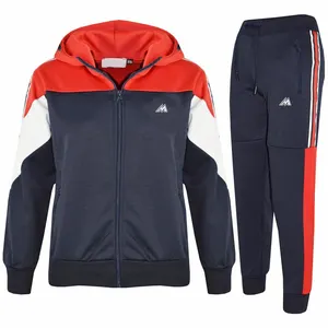 Ropa para niños, jogging, chándal de la Marina con paneles laterales, inferior, chándal de bloque de colores