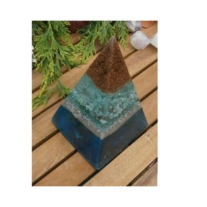 Pierre d'Amazonite Orgone Pyramide de Nubie orgonite pierre naturelle reiki cristal de guérison pierre précieuse Grossiste Fourniture - Product Image 2