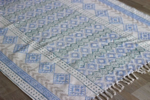 Indian Block Printed Cotton <b>Rugs</b> <b>Boho</b> Home <b>Rugs</b> for Living Room - Product Image 6