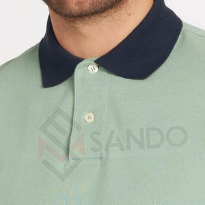 Camiseta de algodón personalizada para hombre, Polo clásico liso de manga corta, 2022 - Product Image 4