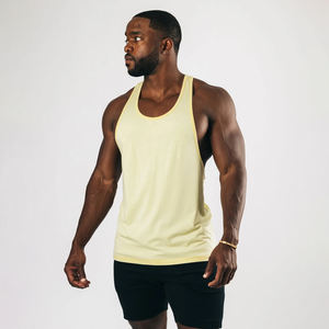 Vente en gros personnalisation tissu et Logo coton Muscle Stringer imprimé personnalisé Fitness musculation Gym débardeur - Product Image 4