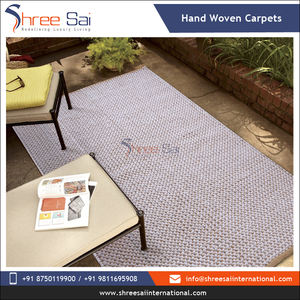 Tapis élégants en laine et coton brodés à la main du fournisseur OEM Ensembles de tapis de meilleure qualité à motif abstrait réversible lavable - Product Image 5