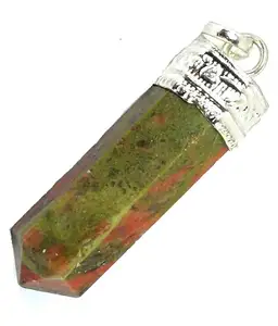 Meilleure qualité Unakite crayon pendentifs Reiki Style cristal bijoux pendentif pierre semi-précieuse artisanat au prix de gros - Product Image 1