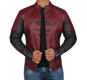 Veste en cuir de mouton 2021, 1 pièce, série Super Hero, veste décontractée unisexe à fermeture éclair, nouveaux arrivages - Product Image 3