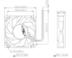 Para ventilador de refrigeración ADDA AG6015 DC 60x60x15mm para plantas de fabricación - Product Image 2