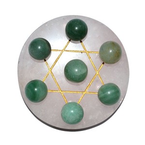 Proveedor de Estrella de David con 7 Esferas de Aventurina Verde en R |   Estrella de David con 7 Esferas de Aventurina Verde - Product Image 1