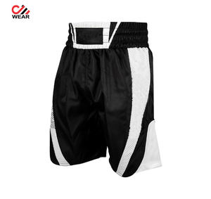 Pantalones cortos de gimnasio negros personalizados para hombres para entrenamiento de MMA y CrossFit Martial Arts Wear - Product Image 3