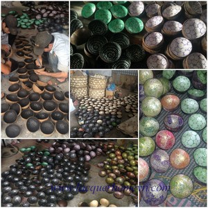 ชุดช้อนชามกะลามะพร้าว4ทรงกลมชุดช้อน100% ทำจากกะลามะพร้าวทำจากกะลามะพร้าวชามไม้ไผ่ธรรมชาติสำหรับสลัด - Product Image 6