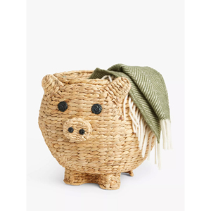 Top Selling Eco Friendly Natural Water Hyacinth Seagrass Animal Storage <b>Baskets</b>, Natural Pig Water Hyacinth Storage Boxes - Product Image 4