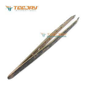 Pinzas para Cejas TEEJAY al por Mayor, las Más Vendidas, con Punta Inclinada, de Acero Inoxidable, Antiestáticas, con Punta Fina para Cejas - Product Image 5