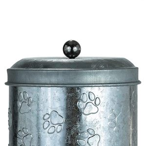 Contenedor de almacenamiento de alimentos galvanizado con diseño de tendencia de metal con solución de almacenamiento elegante de color gris para uso doméstico y en la cocina - Product Image 2