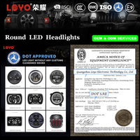 Phare Halo Led et Flog Light Led Para pour Jeep Libertad Liberty Jk 2018 2010 2022 1995 7 phares Angel Ring Parts