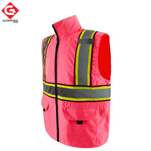 Chaleco DE SEGURIDAD reflectante de alta visibilidad con tiras reflectantes Chaleco de trabajo de construcción al aire libre Chaleco de trabajo de seguridad de calidad estándar - Product Image 6