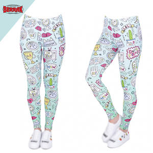 Mallas con estampado de mariposa para mujer, pantalones de Fitness de alta elasticidad, transpirables, de secado rápido - Product Image 1