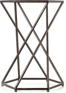 Table de meubles en métal tendance de luxe avec dessus en verre pour la décoration de restaurant d'hôtel à la maison Tables de meubles au design moderne couleur argent - Product Image 5