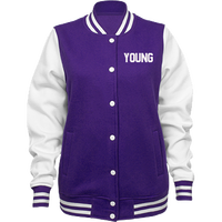 Blouson Bomber Varsity Personnalisé avec Manches Brodés en Chenille, Hiver, Coupe-Vent, Grande Taille, Matelassé et Gonflé, 100% Polyester, Conçu