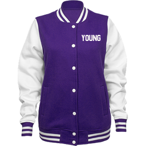 Chaqueta Bomber Varsity Personalizada con Mangas Bordadas en Chenilla, Cortavientos, Talla Grande, Acolchada, 100% Poliéster, Diseño Estampado - Product Image 1