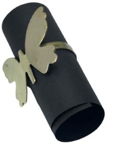 Flor anillos de servilleta de alta calidad de Metal redondo boda servilleta hebilla de plata de la Flor de Oro - Product Image 6