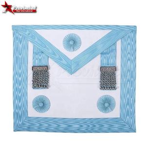 Tabliers à bavette en peau d'agneau MM réutilisables élégants Accessoire de mode pour maçonnique - Product Image 1