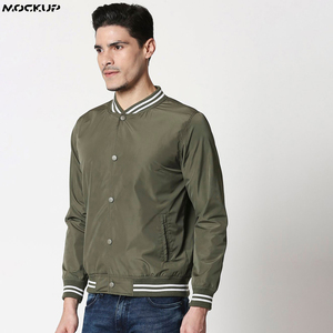Veste universitaire en laine de haute qualité pour hommes avec manches en coton, logo personnalisé, col montant, style décontracté pour l'hiver - Product Image 4