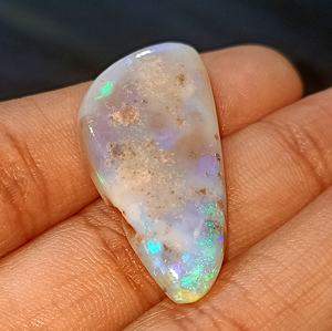 Opale australienne naturelle de qualité supérieure, pierre précieuse en cabochon, forme fantaisie, fabrication de bijoux, qualité naturelle incroyable - Product Image 1