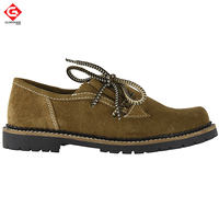 Chaussures brodées bavaroises allemandes Bottes en cuir décontractées avec broderie Oktoberfest Style Trachten Lederhosen