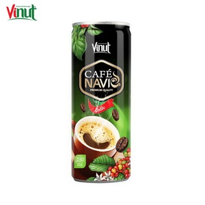 250ml VINUT Boîte de conserve Étiquette gratuite Nouvel emballage Café arabe et robusta du Vietnam Durée de conservation de 24 mois - Product Image 1