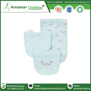 Custom Design Cotton Baby Bibs Muslin Washable Anti-Bacterial Eco-Friendly Disposable - Product Image 2