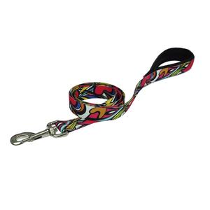 Premium Cómodo Pet Lead Poliéster Neopreno Patrón de impresión Acolchado Suave Venta al por mayor Correa para caminar para perros - Product Image 2