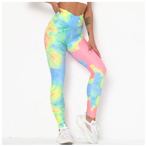 OEM Service Printed Yoga Sport <b>Leggings</b> Fitness Butt Lift Push Up Gym Workout Sublimated <b>Legging</b> For <b>Women</b> - Product Image 2