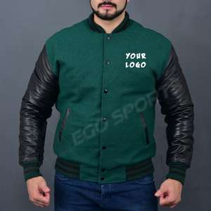 Chaqueta Bomber de Punto Impermeable de Poliéster para Hombre, Nueva, Delgada, Talla Grande, Informal, con Bordado de Letras Universitarias - Product Image 6